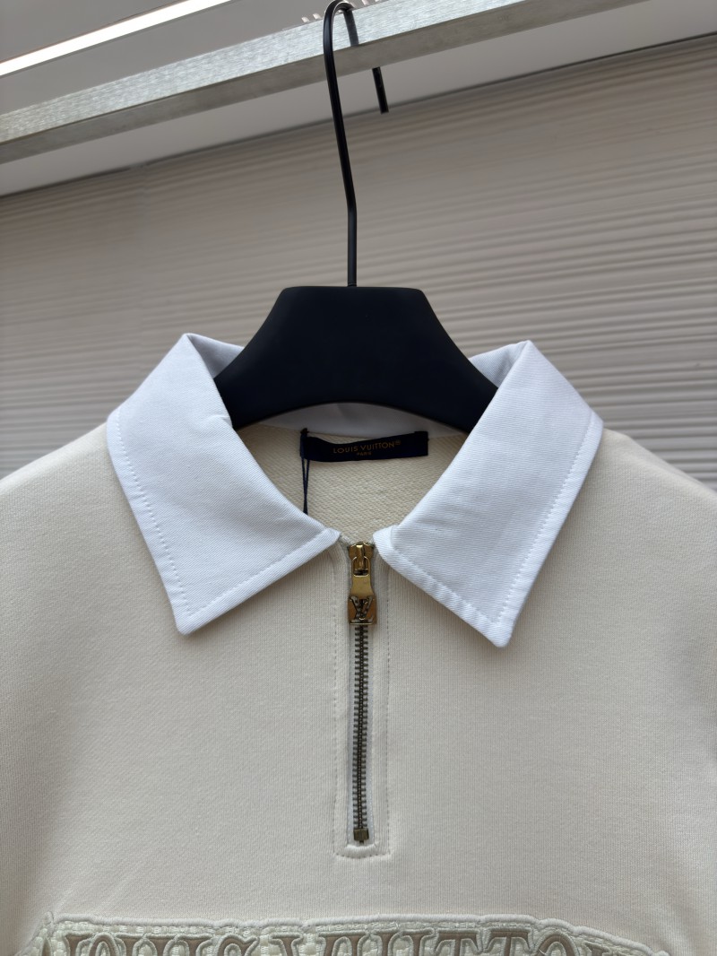 LV Half-Zip Letter Logo Long-Sleeve Sweatshirt 2