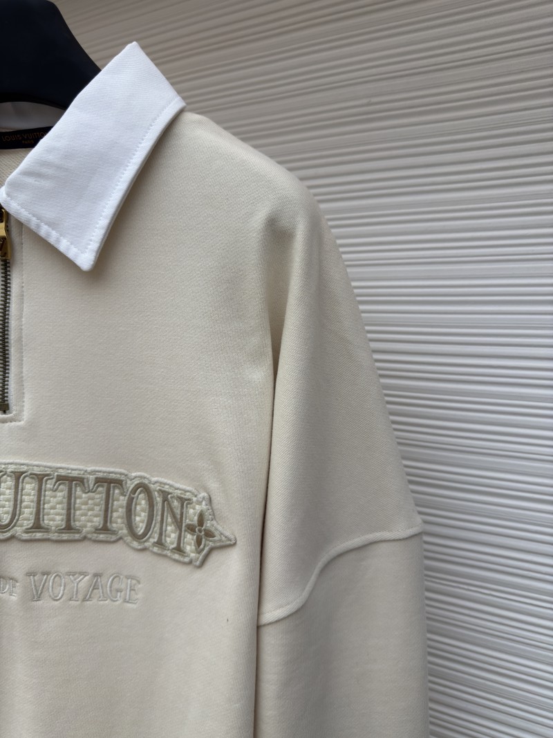 LV Half-Zip Letter Logo Long-Sleeve Sweatshirt 4