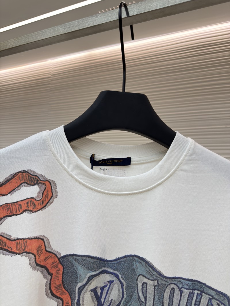 LV Letter Print Short-Sleeve T-Shirt 2