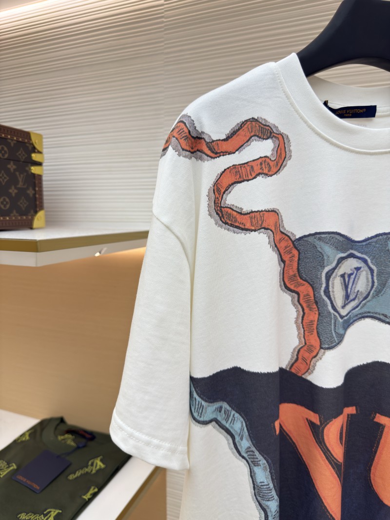 LV Letter Print Short-Sleeve T-Shirt 3
