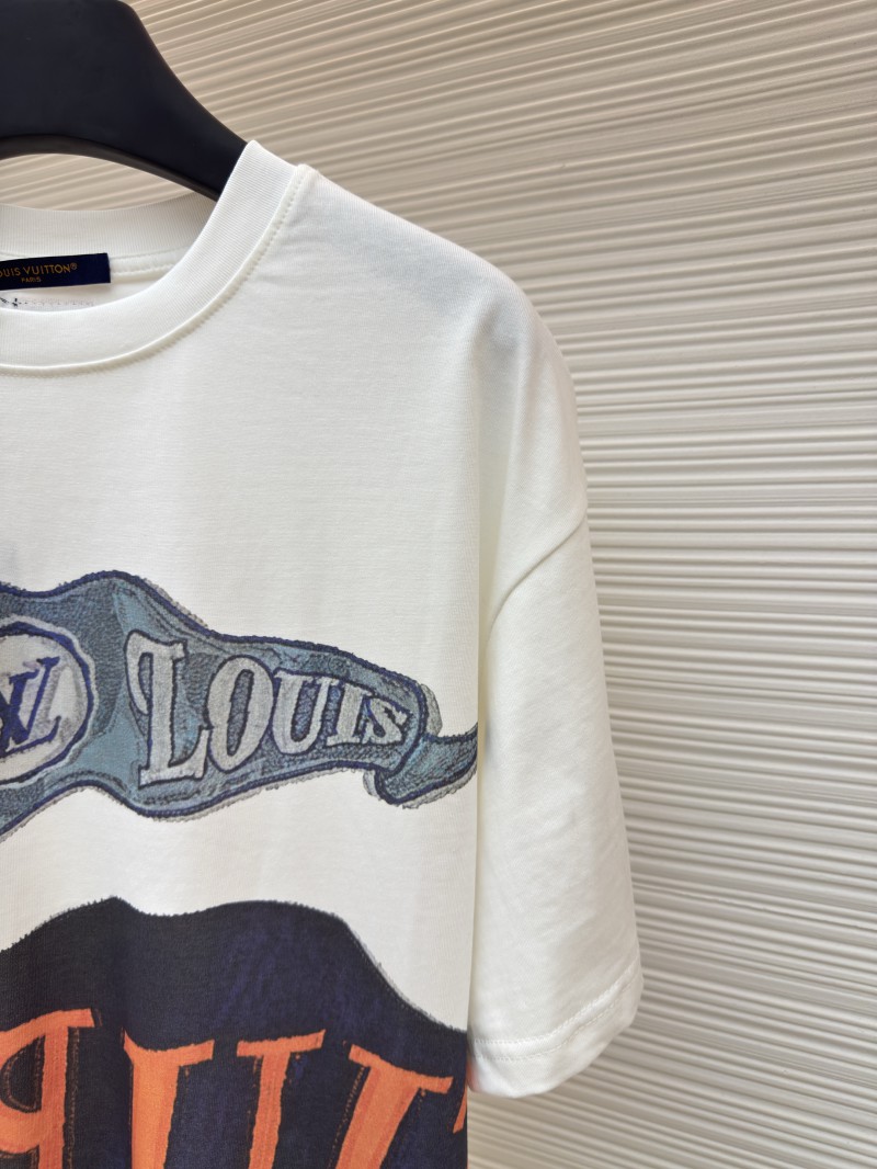 LV Letter Print Short-Sleeve T-Shirt 4
