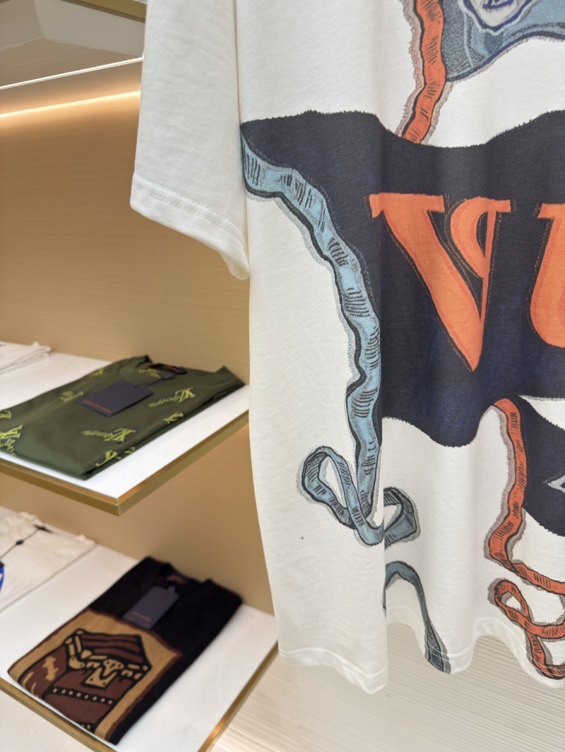 LV Letter Print Short-Sleeve T-Shirt 5