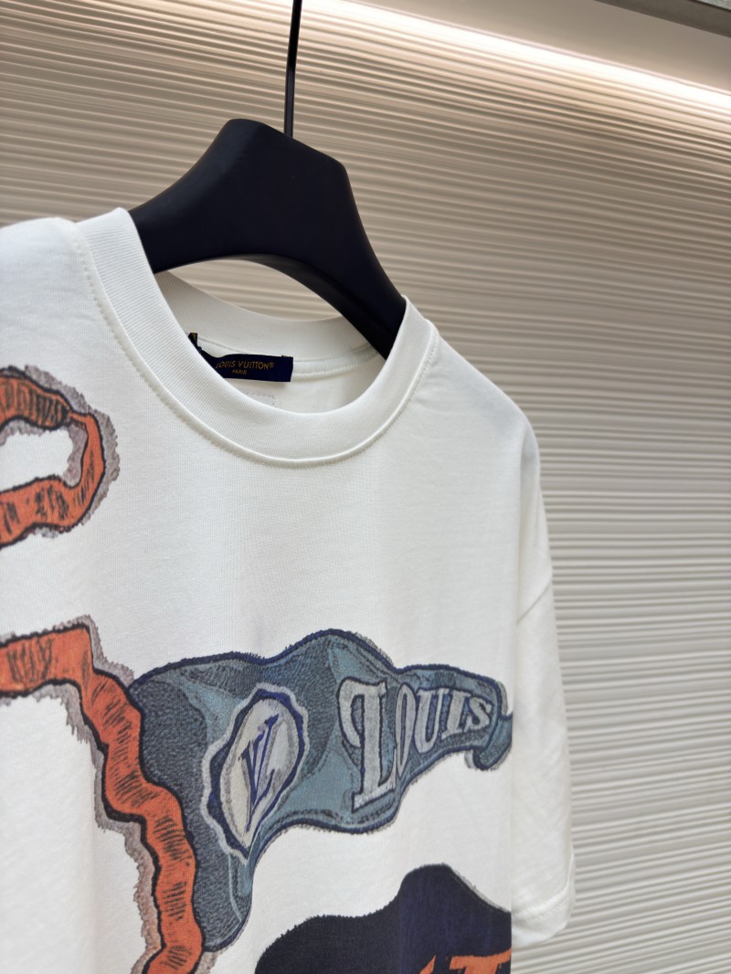 LV Letter Print Short-Sleeve T-Shirt 7