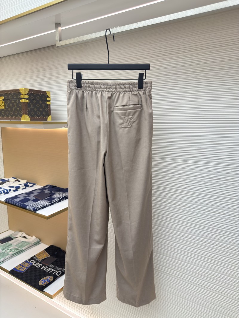 LV Khaki Wool Casual Trousers 1