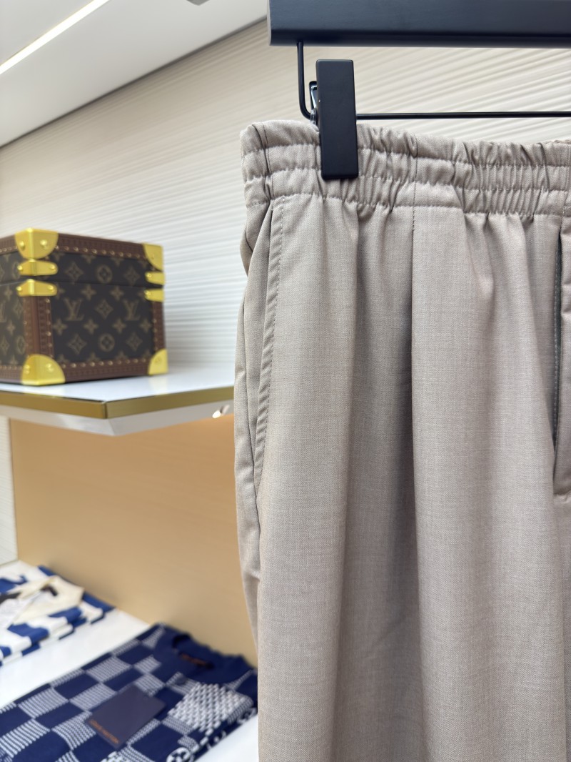 LV Khaki Wool Casual Trousers 3