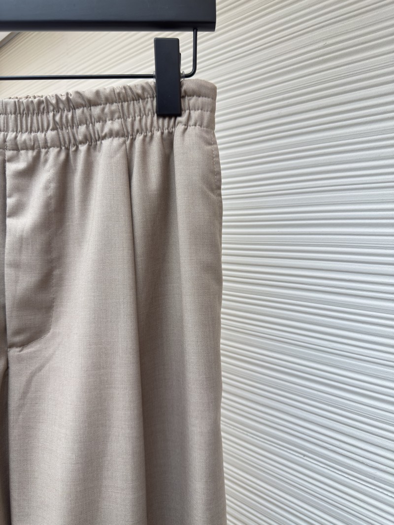 LV Khaki Wool Casual Trousers 4