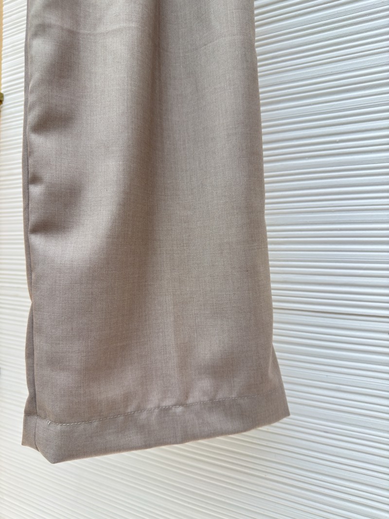 LV Khaki Wool Casual Trousers 6