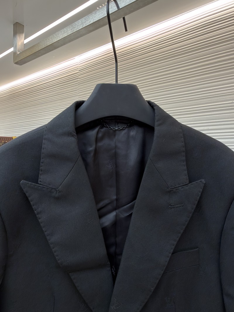 LV Blason Jacquard Single-Breasted Solid Suit 2