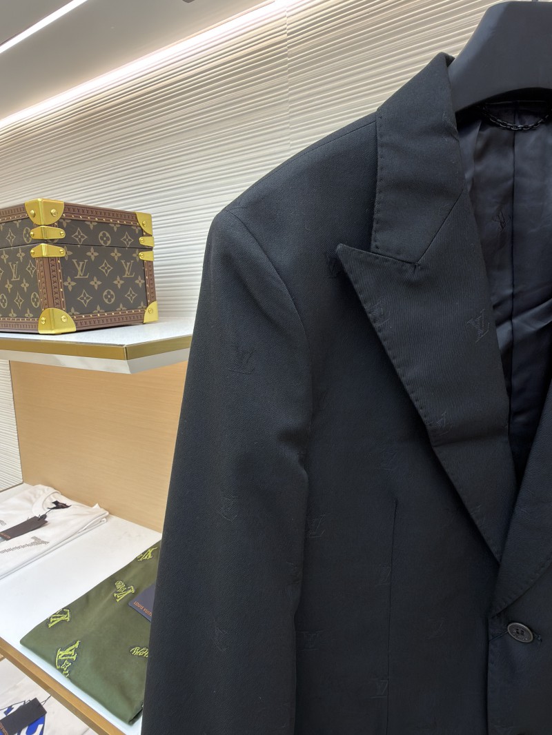 LV Blason Jacquard Single-Breasted Solid Suit 3
