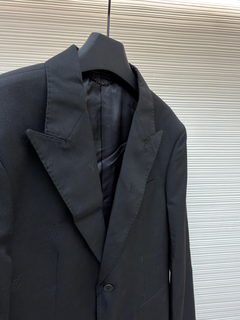LV Blason Jacquard Single-Breasted Solid Suit 7