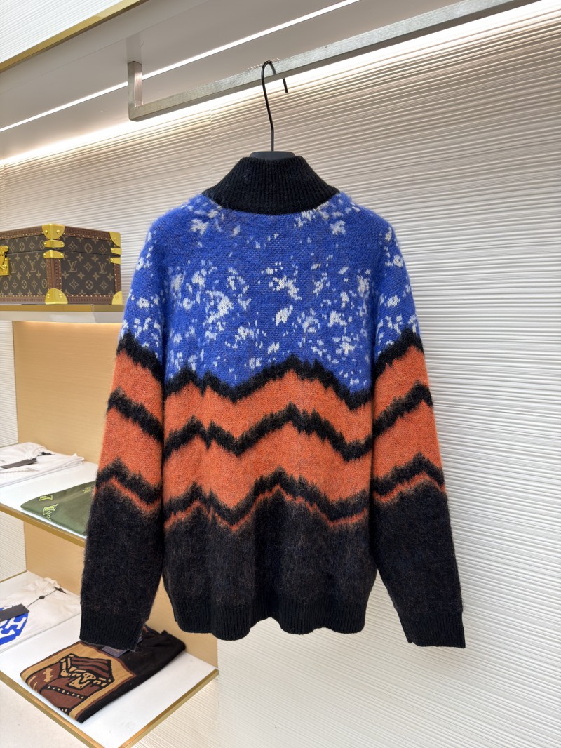 LV Wavy Snowflake Knit Cashmere Sweater 1