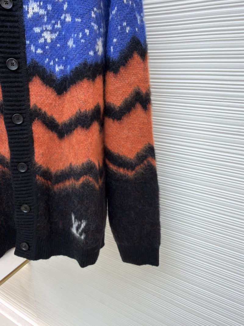 LV Wavy Snowflake Knit Cashmere Sweater 6