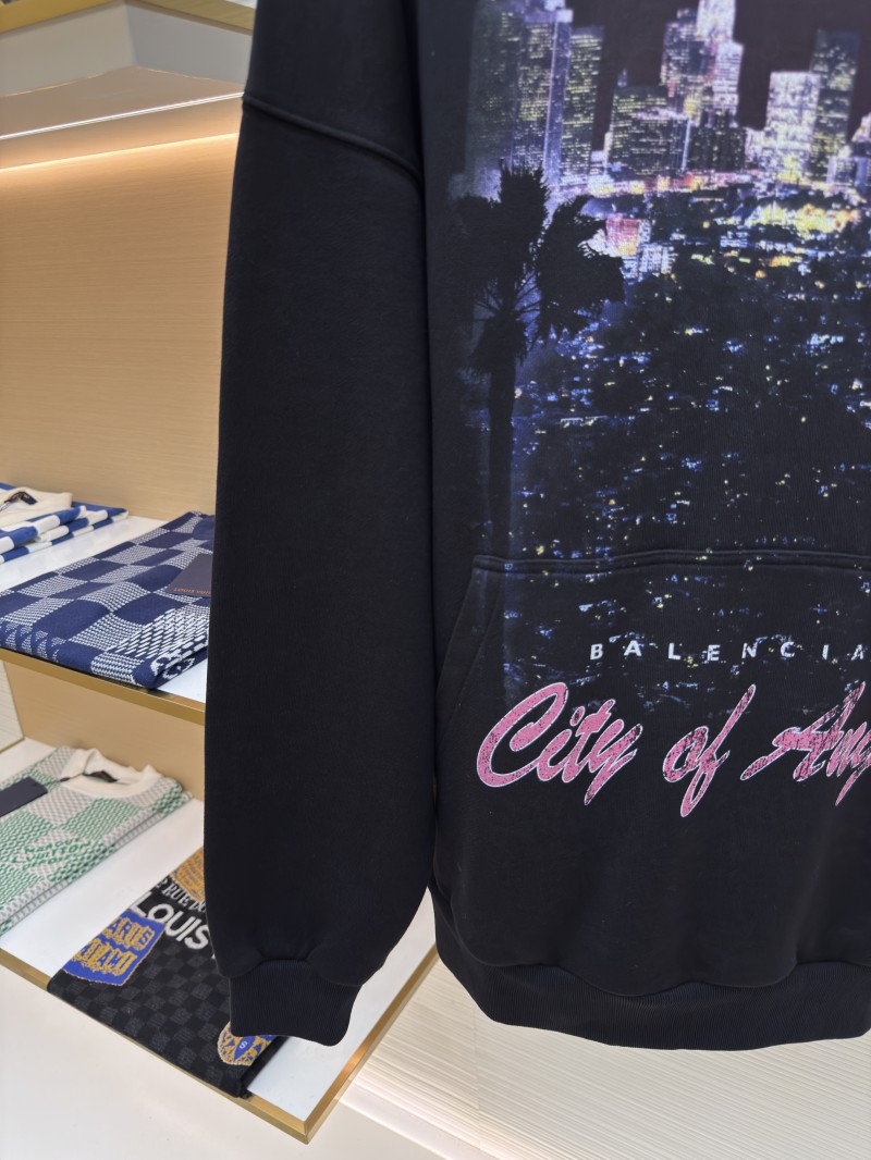 Balenciaga City Nightscape Print Hooded Sweatshirt 2 5