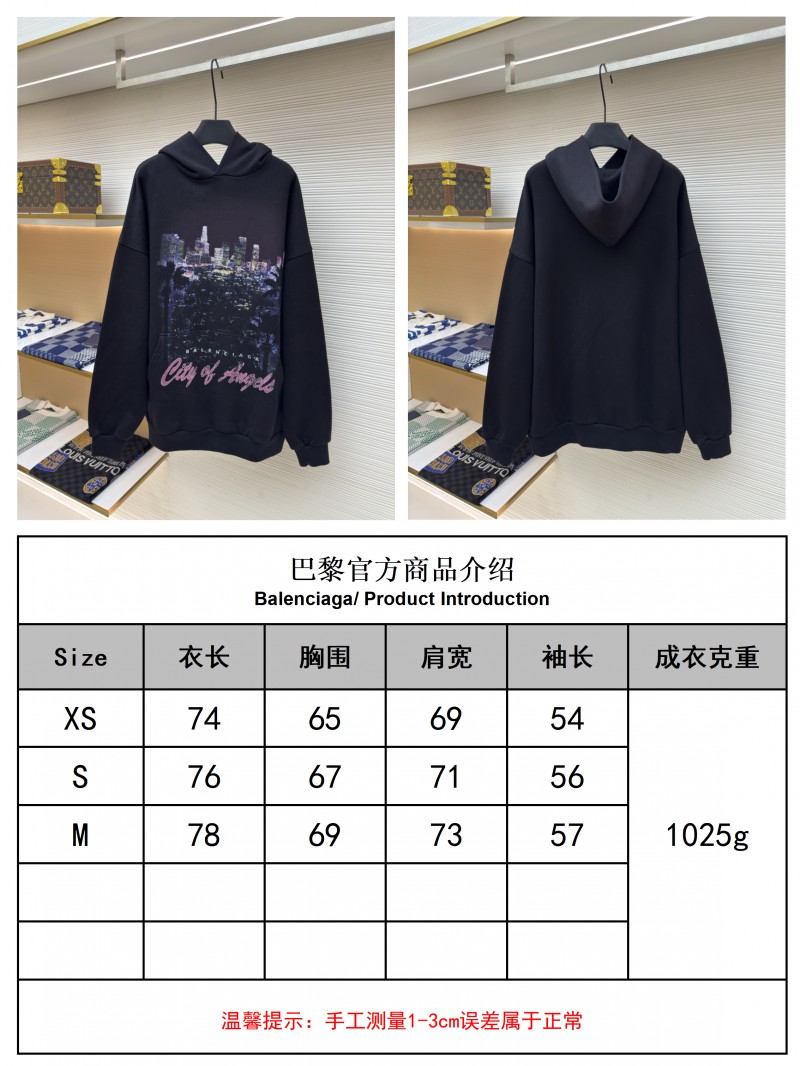 Balenciaga City Nightscape Print Hooded Sweatshirt 2 9
