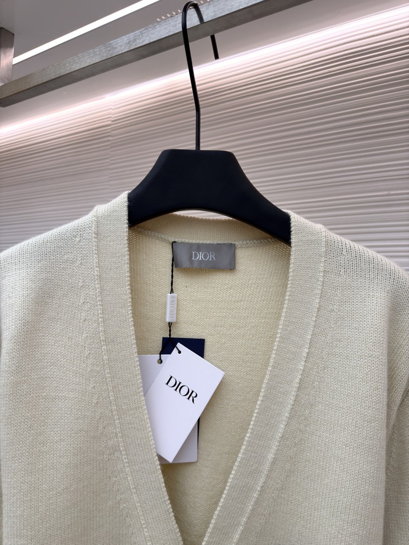 Dior Letter Embroidered Cardigan Sweater 2