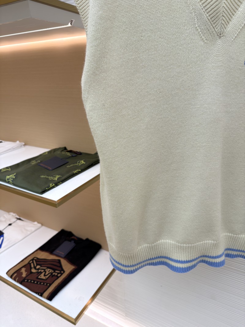 Dior Letter Embroidered Sleeveless Knit Vest 5