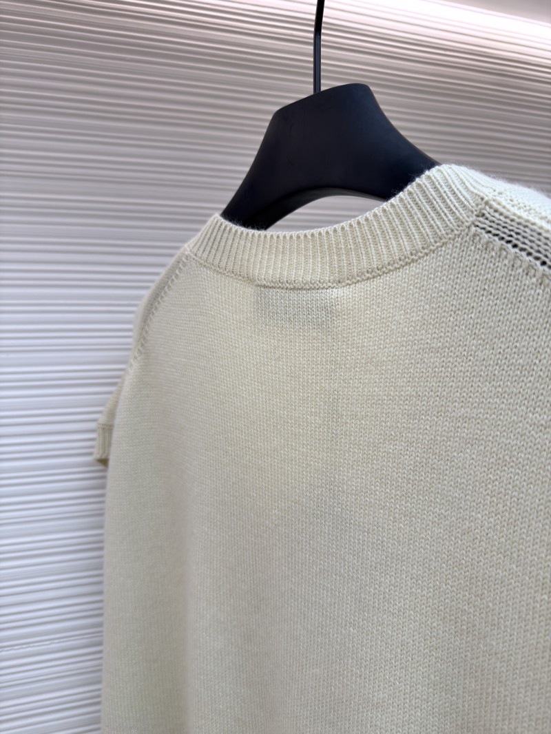 Dior Letter Embroidered Sleeveless Knit Vest 8