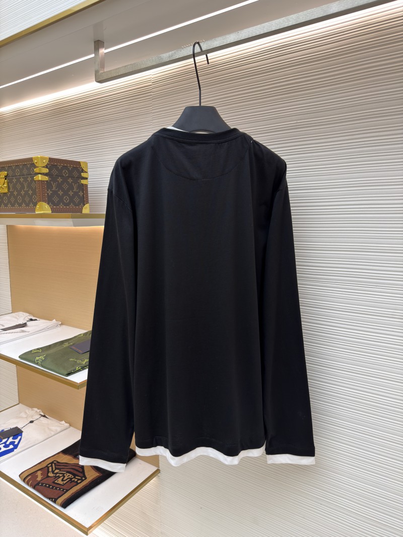 Prada Solid Color Crew Neck Long Sleeve Sweatshirt 1