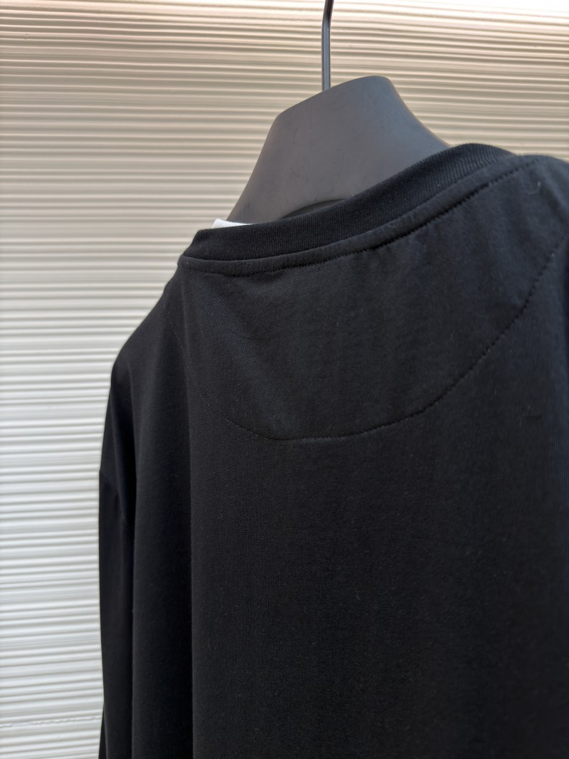 Prada Solid Color Crew Neck Long Sleeve Sweatshirt 8