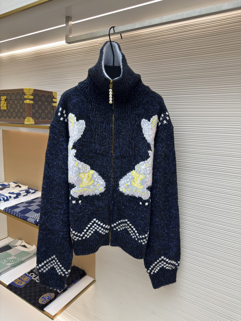 LV Zipper Knit Waist-cinching Jacket 2