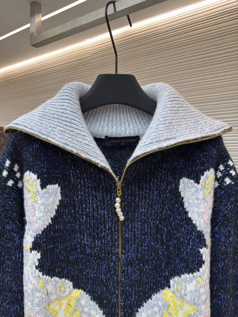 LV Zipper Knit Waist-cinching Jacket 4