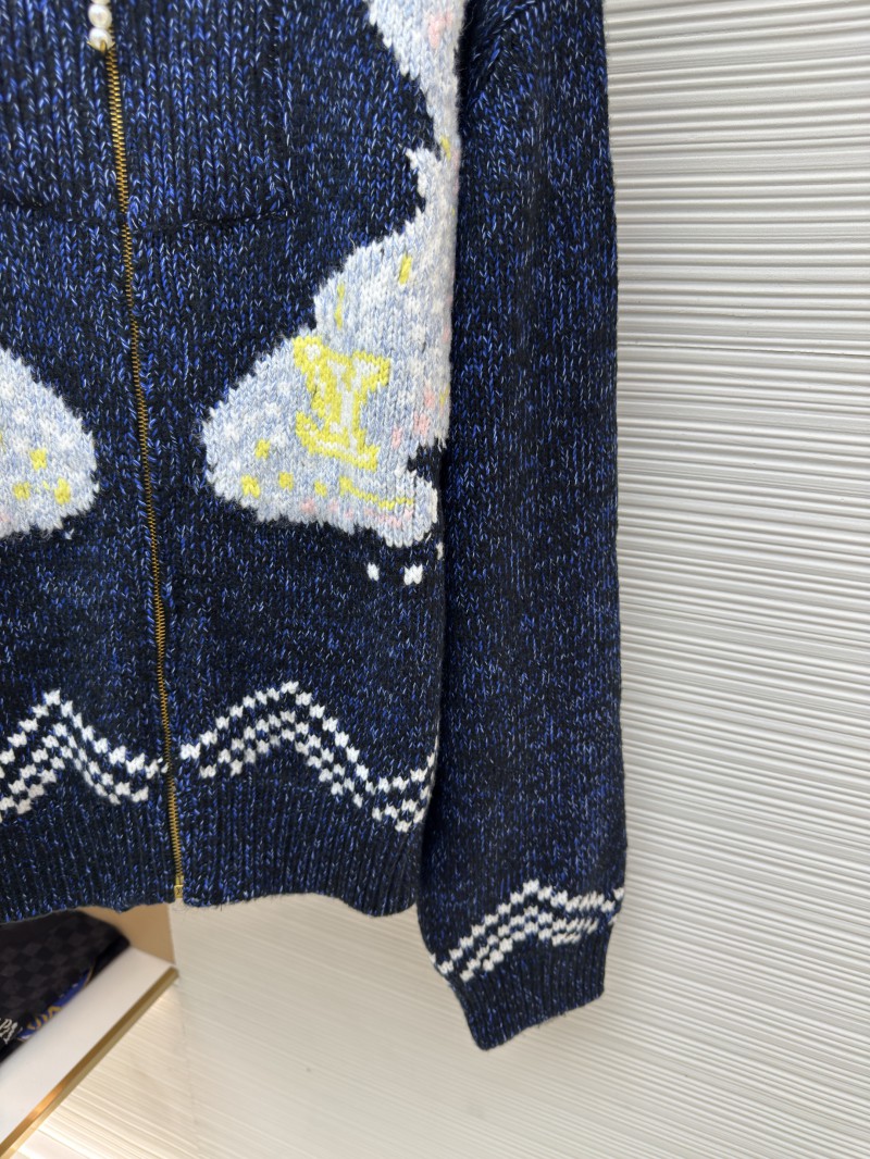 LV Zipper Knit Waist-cinching Jacket 8