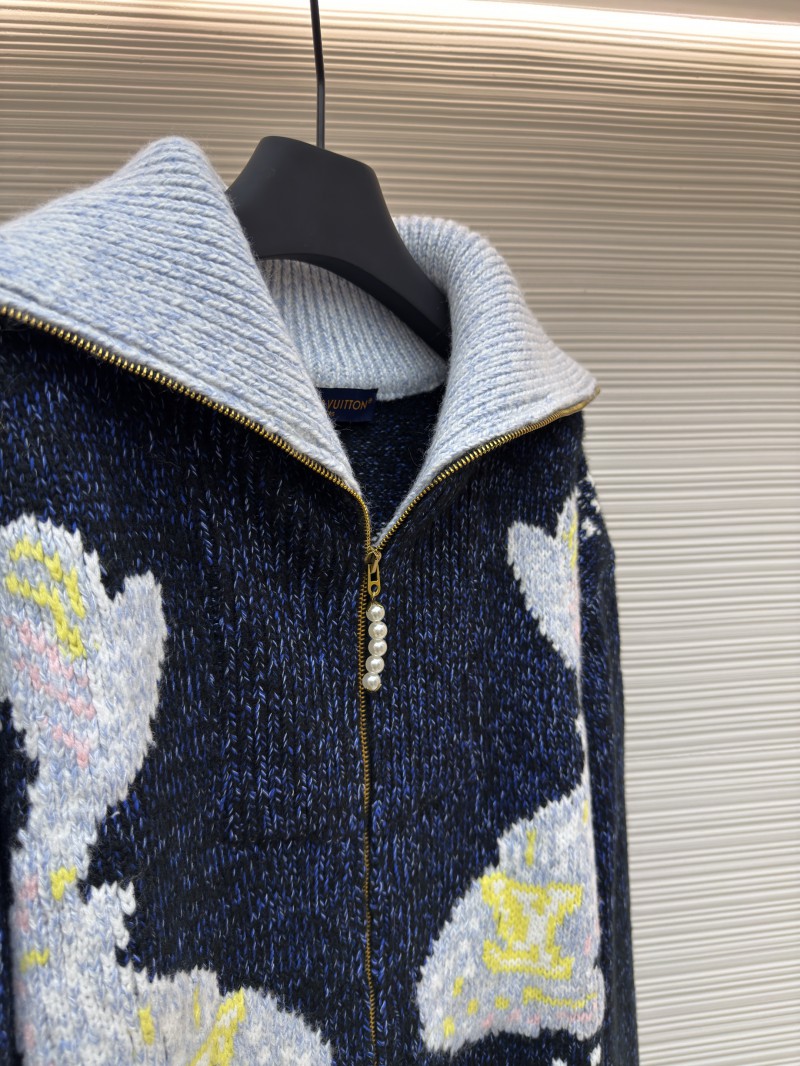 LV Zipper Knit Waist-cinching Jacket 9