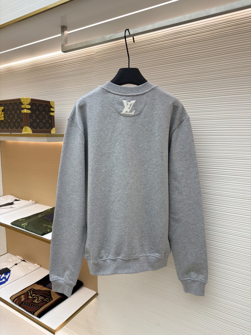 LV Embroidered Rowen Cuff-Printed Letter Sweatshirt 1