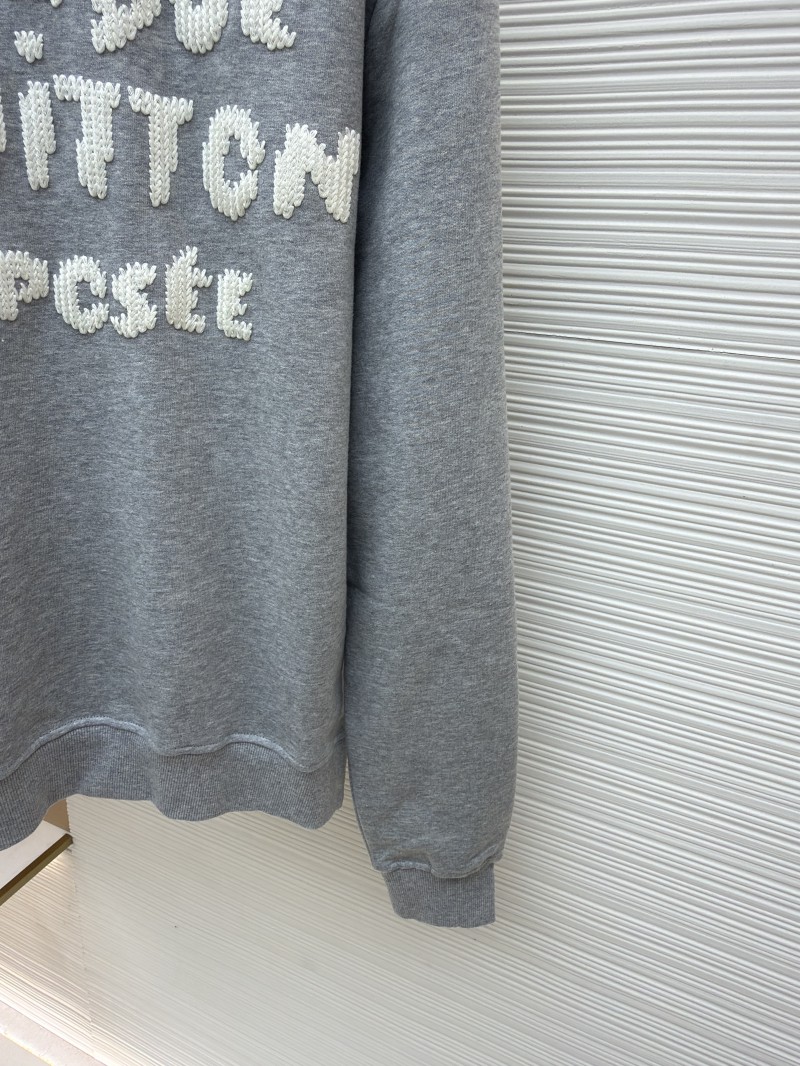 LV Embroidered Rowen Cuff-Printed Letter Sweatshirt 6