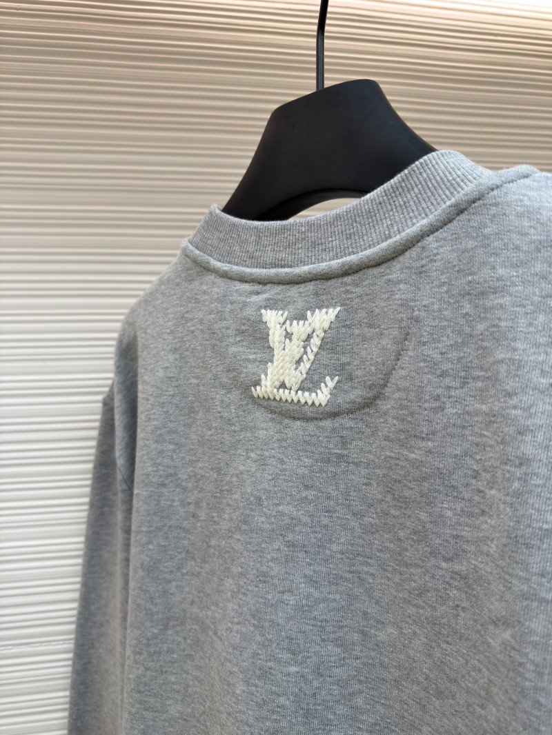 LV Embroidered Rowen Cuff-Printed Letter Sweatshirt 8