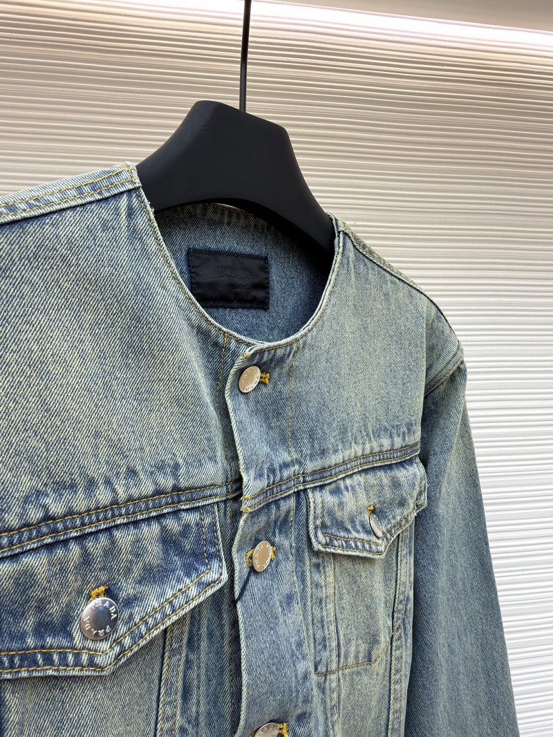 Prada Washed Denim Jacket 2 7