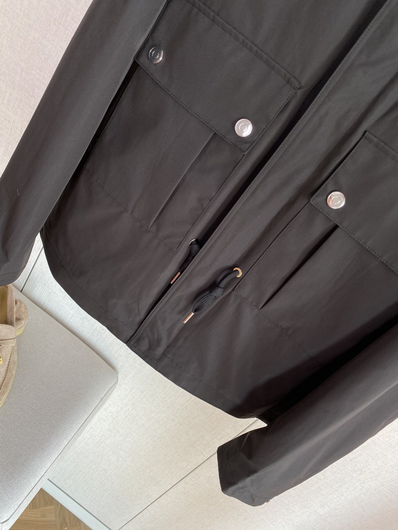 HERMES Long-Sleeve Drawstring Jacket 1 3