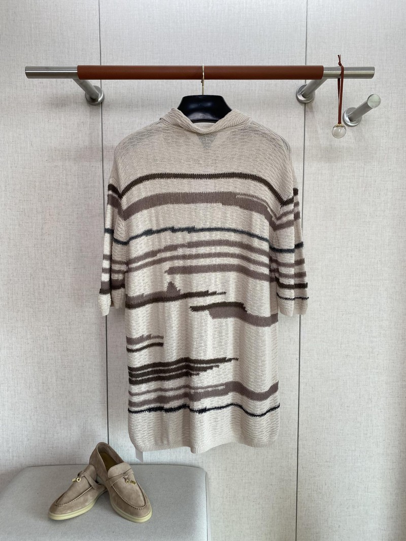Bottega Veneta Patterned Knit Polo Short-Sleeve Shirt 1
