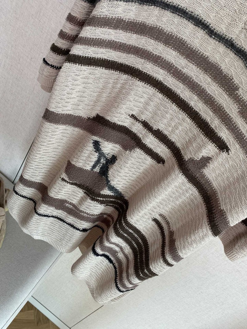 Bottega Veneta Patterned Knit Polo Short-Sleeve Shirt 3