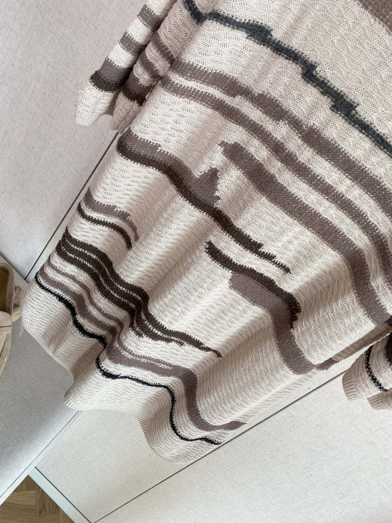 Bottega Veneta Patterned Knit Polo Short-Sleeve Shirt 5