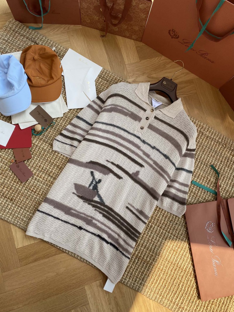 Bottega Veneta Patterned Knit Polo Short-Sleeve Shirt 6