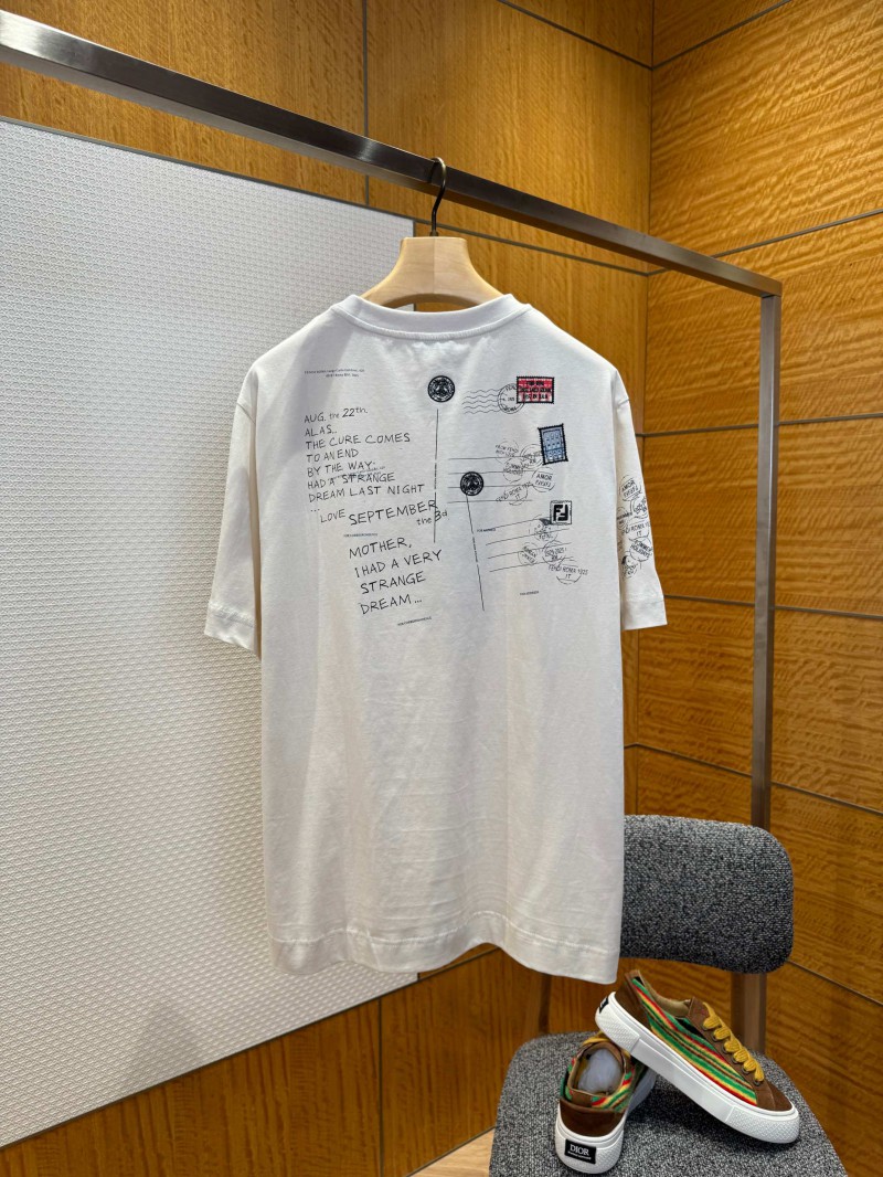 Fendi Stamp Print Crew Neck Short Sleeve 1