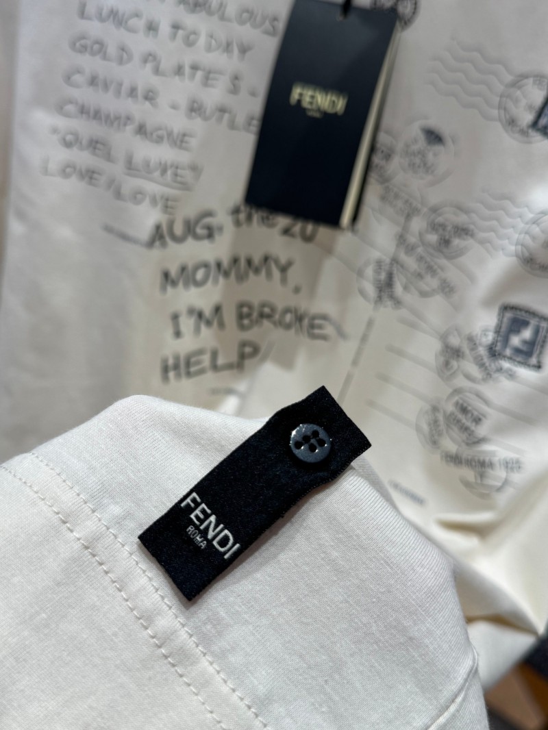 Fendi Stamp Print Crew Neck Short Sleeve 6