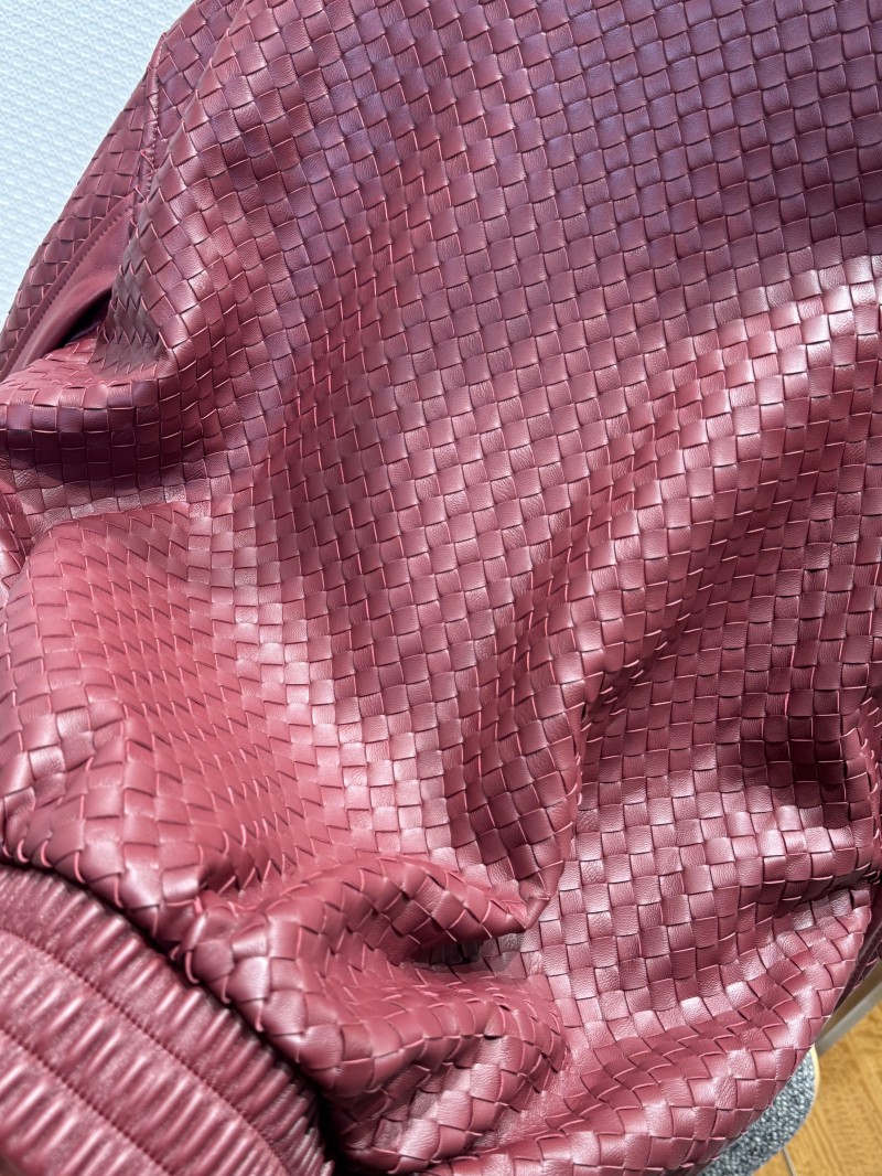 Bottega Veneta Woven Leather Jacket Coat 7