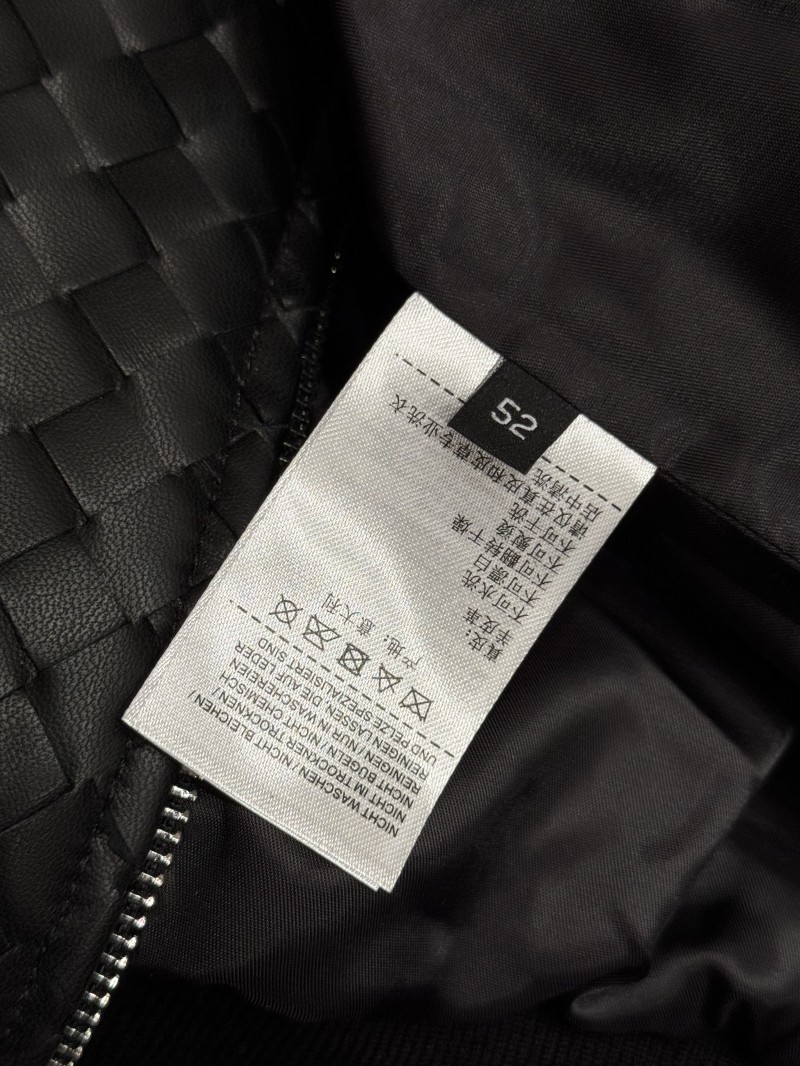 Bottega Veneta Long Woven Leather Jacket Coat 8