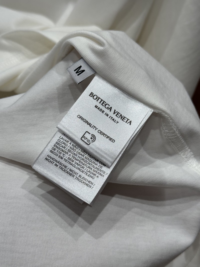 Bottega Veneta Letter Print Crew Neck Short-Sleeve T-Shirt 8