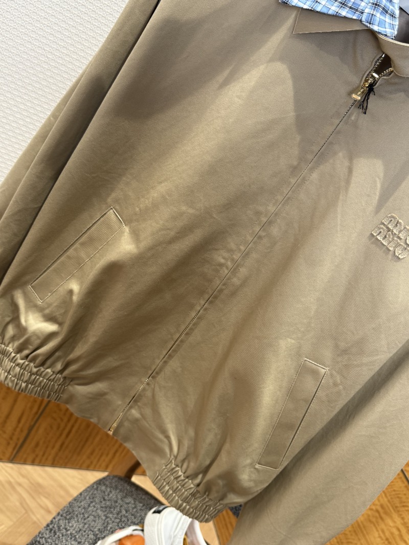 Miu Miu Lapel Embroidered Jacket Coat 3