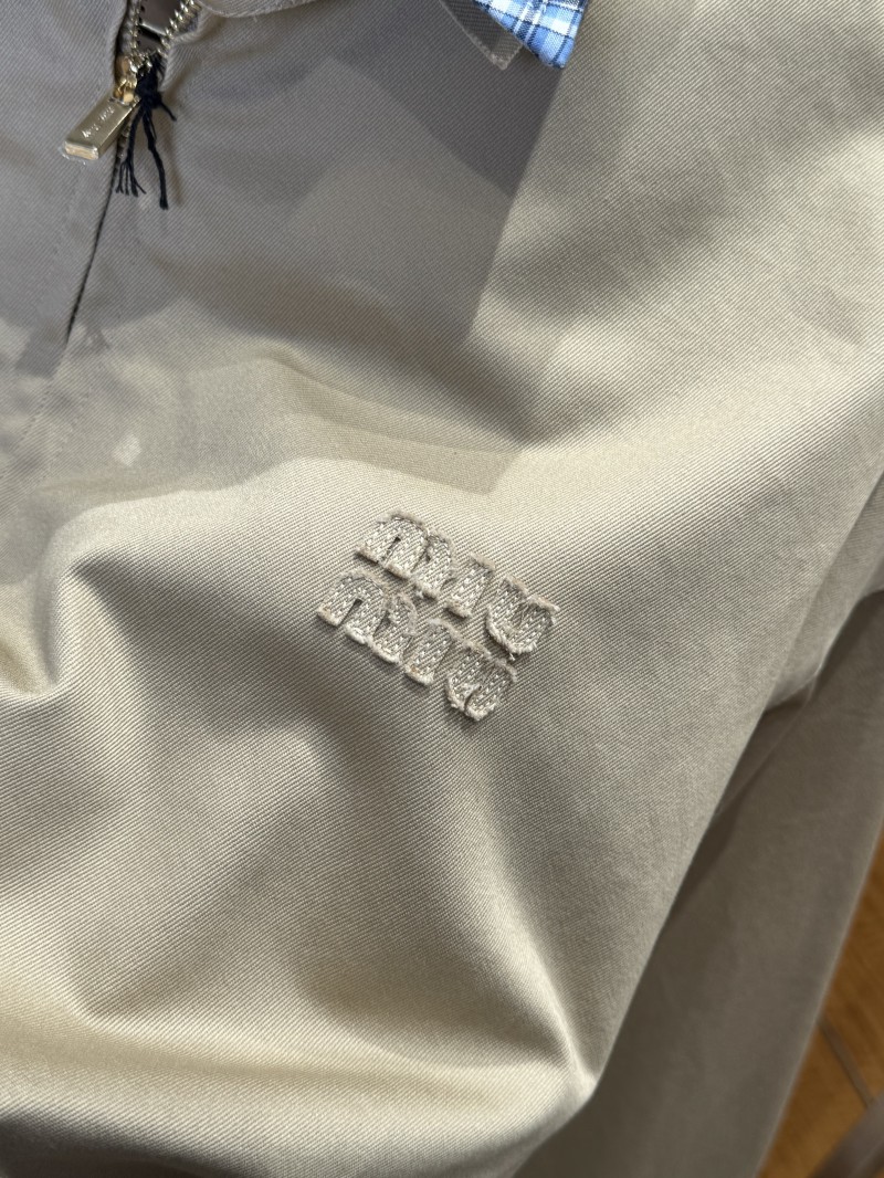 Miu Miu Lapel Embroidered Jacket Coat 4