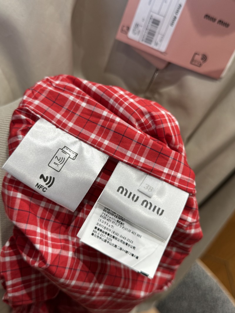 Miu Miu Stand Collar Embroidered Long Sleeve Jacket Coat 8