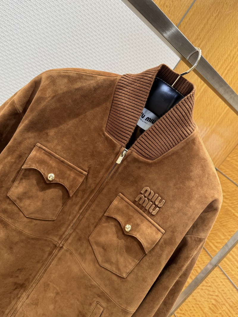 Miu Miu Suede Jacket Coat 2