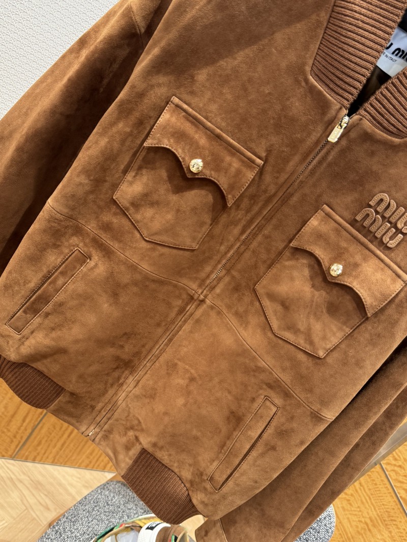 Miu Miu Suede Jacket Coat 3