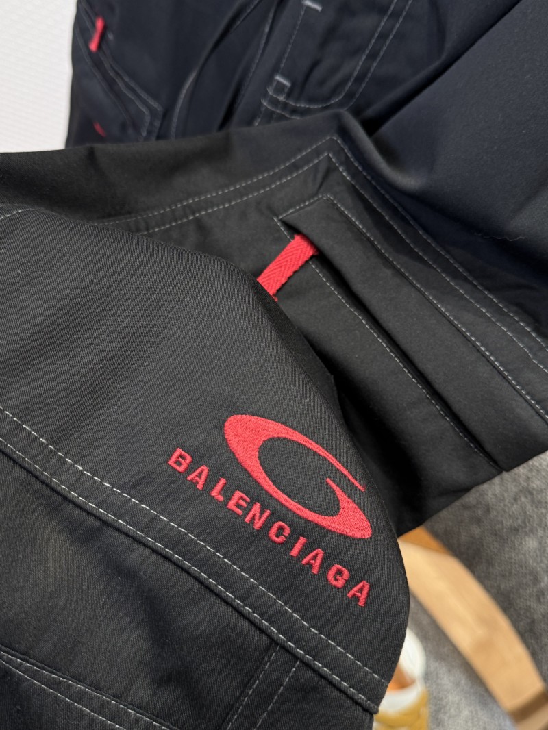Balenciaga Detachable Leg Embroidered Work Pants 5