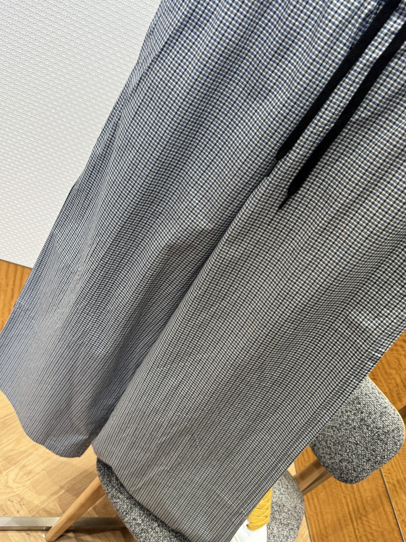 Balenciaga Plaid Drawstring Casual Pants 3