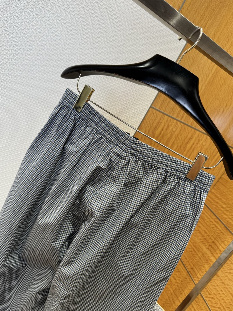 Balenciaga Plaid Drawstring Casual Pants 6