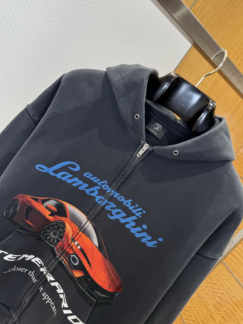 Balenciaga Collaboration Car Zipper Hooded Sweatshirt 2